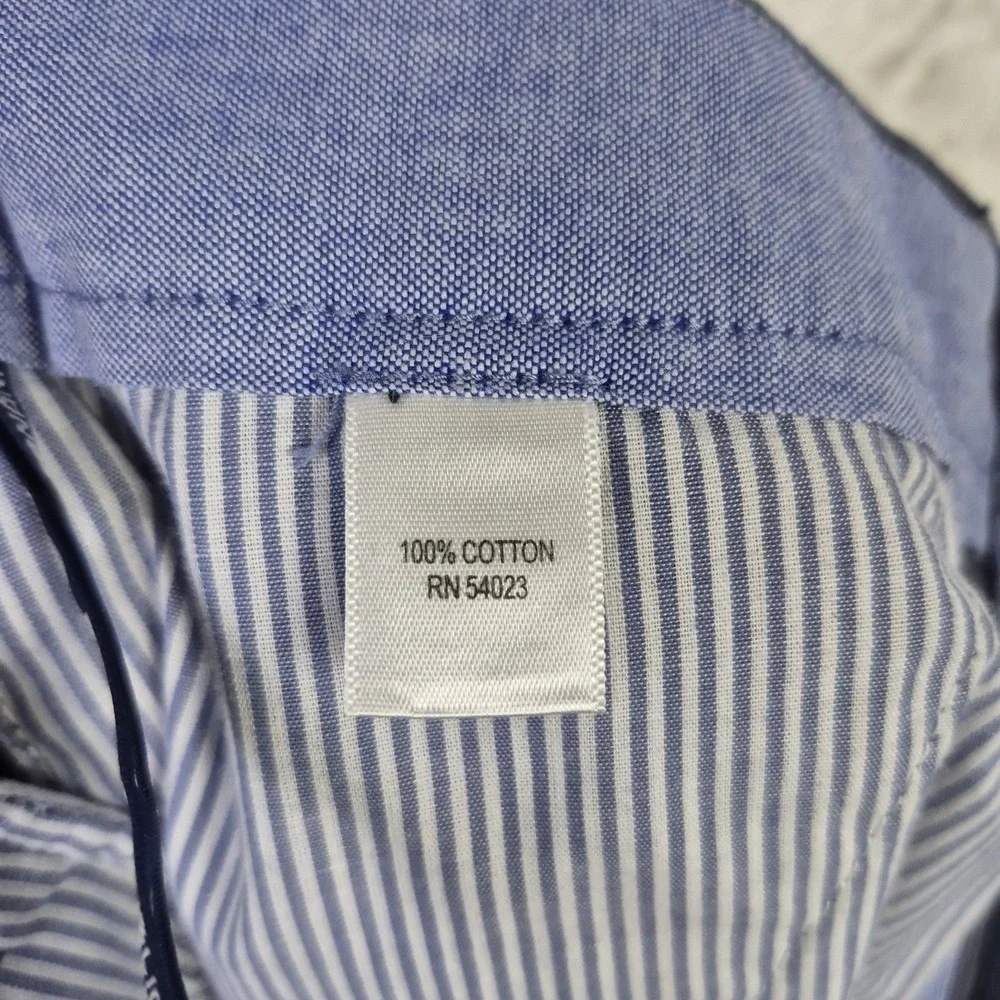 Banana Republic Pants Mens Kentfield‎ Straight Leg Slate Blue Micro Stripe 31x30